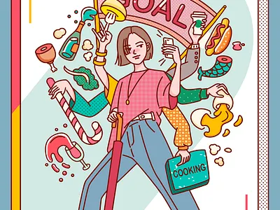 CookingGirl illustration