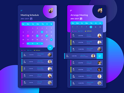 Business Meeting App Design adobe xd business calander clean concept dark app dark theme dark ui dribbble meeting meeting app meetings process schedule ui ui ux ui design uidesign uiux user interface