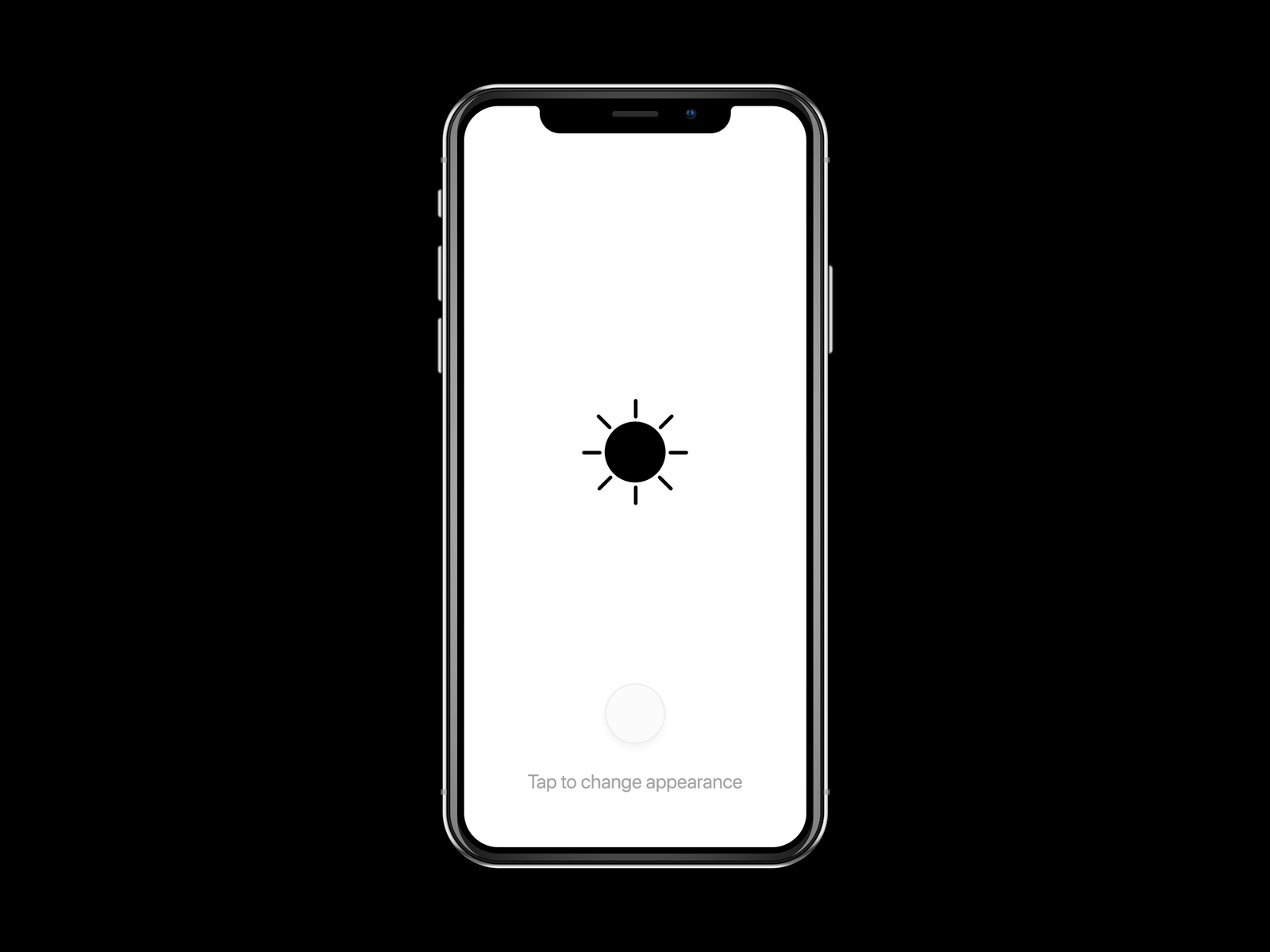 Dark Mode 🌑 animation appearance black dark mode iphone11pro light mode microinteraction principle
