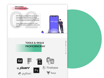 PORTFOLIO - Skillset clean creative design frontend light portfolio ui ux web white