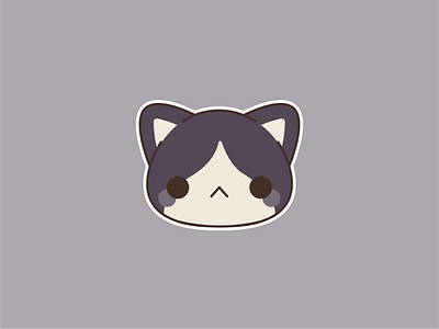 Haru anime art cat chibi cute fanart haru illustration simple vector