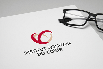 Institut aquitain du cœur aquitaine bordeaux brand identity branding health logo logotype surgery