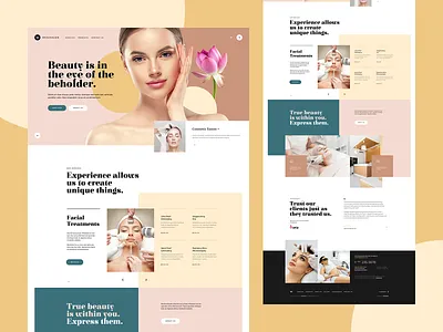 Rejuvalon π app beauty branding clinic landingpage mockup onepage spa ui ux web webdesign webdesigner website wellness wordpress