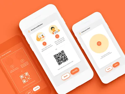 Verification Screens app app design interface interfacedesign ios mobile ui verification