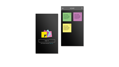 Sticky Notes android app design icon logo photoshop ui