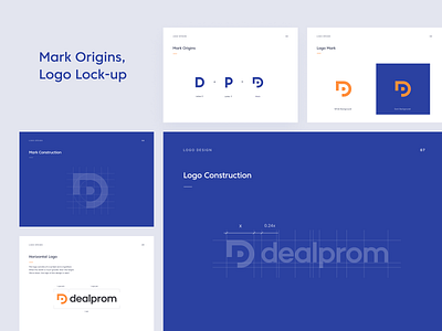 DealProm BrandBook brand brand guide brand guidelines brand identity design brandbook branding clean color palette design system identity system manual mark seattle style guide typography ui unfold