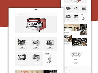 Astoria | Coffee Machines coffee coffee machine ecommerce landing page product page website design