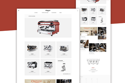 Astoria | Coffee Machines coffee coffee machine ecommerce landing page product page website design