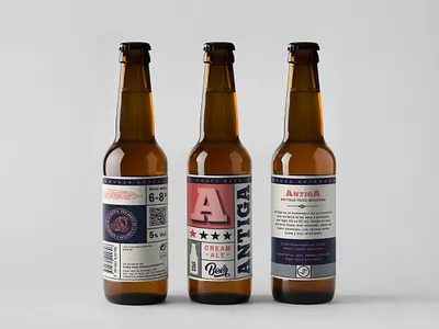 Antiga beer branding branding labeldesign packaging