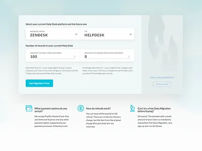 HDM - Pricing page blue calculator design flat icon icons illustration landing page price pricing ui ux web web design webdesign white