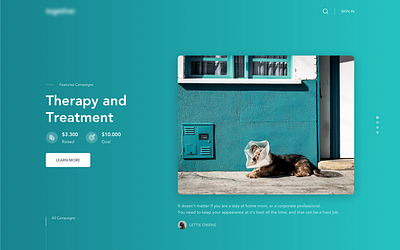 Charity. Landing Page charity clean design desktop donation landing page ui ux web website weeklyconcept