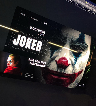 joker app app design cinema design dribbble illustrator interface sketch ui ux web