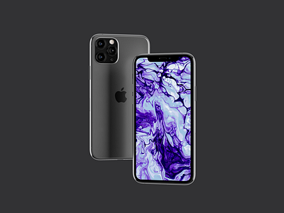 Purple marbled abstract apple art creative design illustration ios iphone11 iphone11pro iphone11promax iphonexr wallpapers