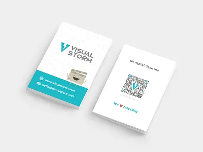 Visual Storm - Business Cards brand brand identity branding business cards clean colours design graphic design illustration illustrator logo mark typography vector