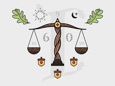 Libra illustration letters medieval