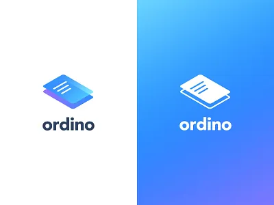 Ordino - Logo brand brand identity branding clean colours design gradient graphic design illustration illustrator logo mark typography vector