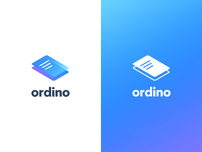 Ordino - Logo brand brand identity branding clean colours design gradient graphic design illustration illustrator logo mark typography vector