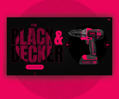 Black & Decker web redesign contemplations brand design brand identity branding design desktop ui identity ui ux