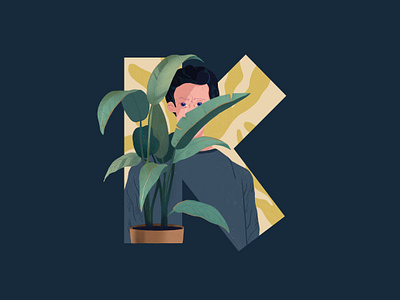 Keep the aspidistra flying 36daysoftype aspidistra book graphic design illustration letters money orwell procreate