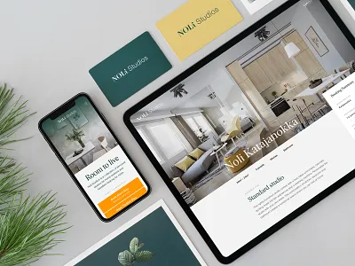 Noli Studios booking branding design hotel icon identity illustration logo travel typography ui web