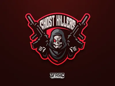 Ghost Killers branding drawing esport esportlogo esports fornite illustration logo logogame mascot design sportlogo team logo twitch twitch logo youtube