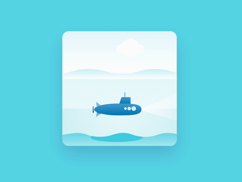 Submarine animated illustration submarine vector