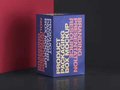 Free Psd Packaging Box Rectangular box mockup packaging mockup