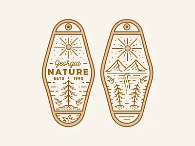 Key Tag "Nature." (Available) adobe illustrator adobe photoshop art artist available branding design design art designs icon illustration logo merch merch design merchandise merchandise design sale vector