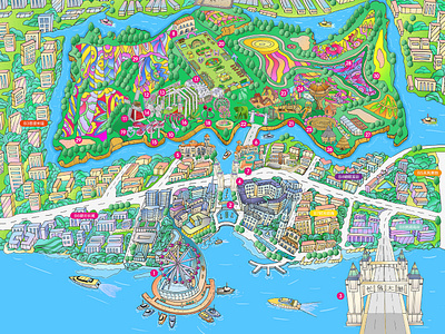 Map Illustration design illustration