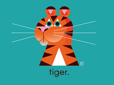 Tiger animals characterdesign colors design fonzynils illustration spot illustration tiger