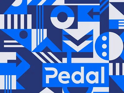 Pedal app branding branding system car buying color design elements geometric icon identity illustration logo pattern process system transportation vector wayfinding