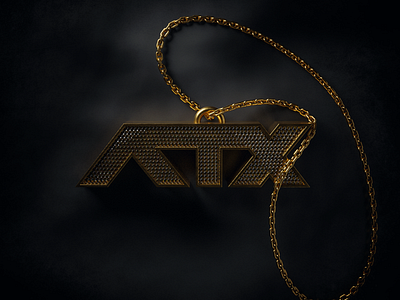 ATX Chain 3d 3d illustration atx austin austin designer chain diamond diamonds gold illustration jewelry necklace render texas