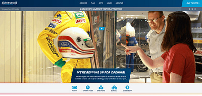 The Silverstone Experience - UK motorsport attraction branding design motorsport video website website design