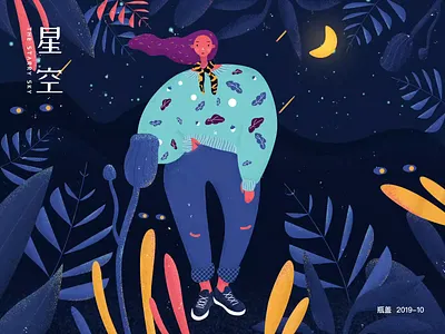 星空 animation design illustration