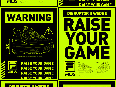 Wedge 03 campaign design disruptor fila graphicdesign illustration sneaker sneakerhead typogaphy