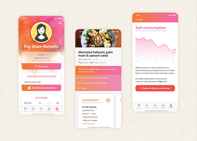 Healthy eating redesign of Paprika health ios massiveradii mobile app paprika recipes