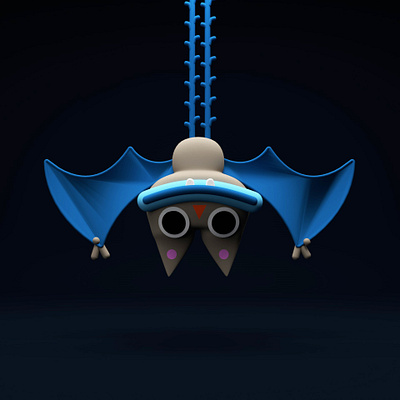 Friday Bat 3d 3d art bat character illustration mograph