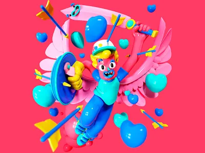 Hero 3d cgi character character design design fun hero illustration kids render