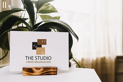 The Studio Logo Design with MOck up adobe photoshop branding branding design business card businesscard cards ui design logo logodesign magazine design vector