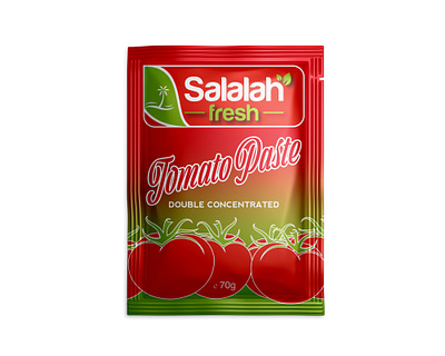 Tomato Paste Sachet branding logo packaging sachet tomato tomatoes