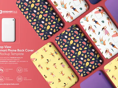 Top view smartphone case mockup back cover cover designertale illustration mock mock up mockup photoshop psd smartphone case template texture up