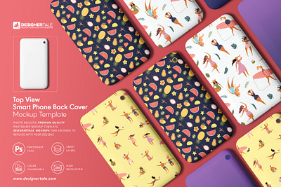 Top view smartphone case mockup back cover cover designertale illustration mock mock up mockup photoshop psd smartphone case template texture up