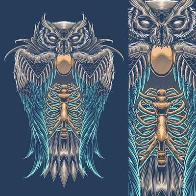 owl totem animal art artwork design drawing graphic art illustration illustrator ornament owl owl illustration owltatto