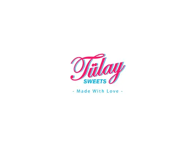 Tulay Sweets logo branding design flat icon illustration illustrator logos trend typography vector