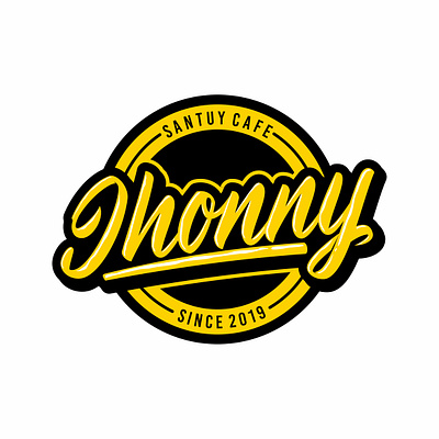 Jhonny Santuy Cafe cafe cafe logo coffee coffee logo coffee shop design hand drawn lettering lettering logo logo logotype type typography