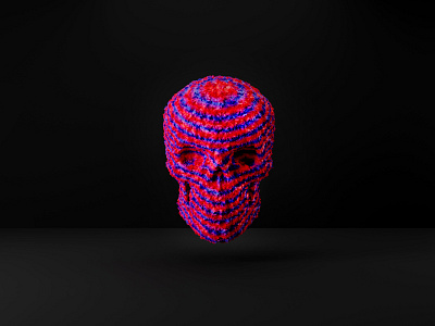 skull volume 5 3d blender blue design free fur furniture design graphic hair illustration red skull