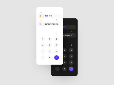 Daily UI 004 : Calculator app bordeaux calculator converter cryptocurrency dailyui dailyuichallenge figma french designer interface design uxui