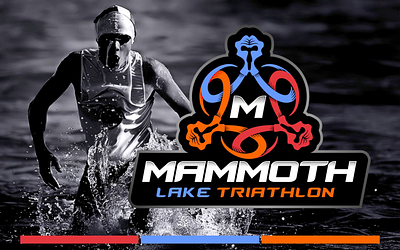 Mammoth Lake Triathlon branding logo mammoth sports branding sports logo triathlon