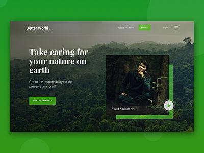 Landing Page care earth ecology forest landing page nature