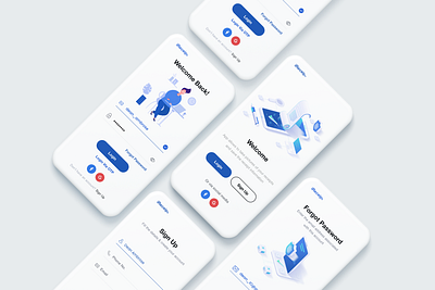 Login UI app login app signup clean create account design email receipt illustration login mobile app psd shot sign in signup socialmedia splash ui ui ux ux vector white